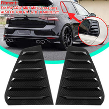 Load image into Gallery viewer, New 2x Car Rear Window Louver Shutter Side Vent Cover Trim For VW For GOLF MK7 MK7.5 2014-2019 For GTI / GTD / R MODELS
